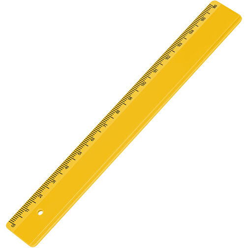 Lineal 16 Cm , gelb, PS, 17,00cm x 0,20cm x 2,20cm (Länge x Höhe x Breite), Bild 1