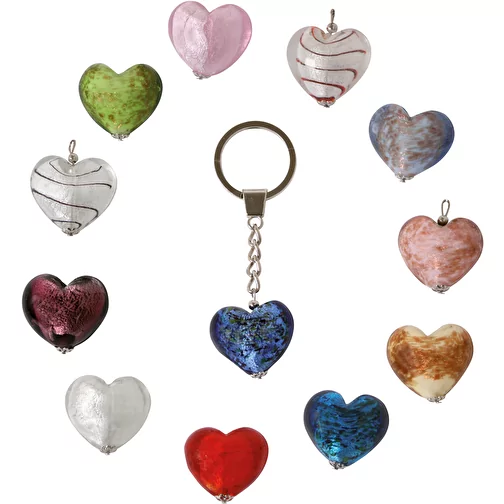 Porte-clés cour en verre assorti, Image 2