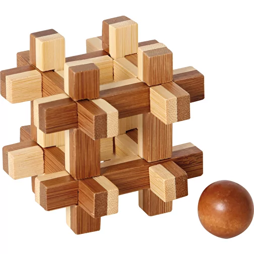Boule de casse-tête en bambou dans une cage, Image 1