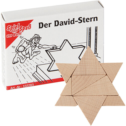 Der David-Stern , , 6,50cm x 1,30cm x 5,00cm (Länge x Höhe x Breite), Bild 1