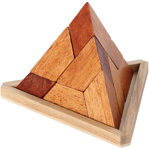 Pirámide, 5 piezas, en marco de madera, Imagen 1