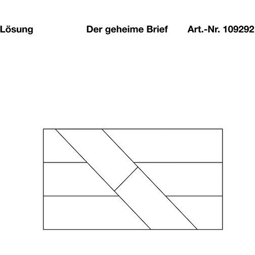 Der Geheime Brief , , 6,50cm x 1,30cm x 5,00cm (Länge x Höhe x Breite), Bild 5