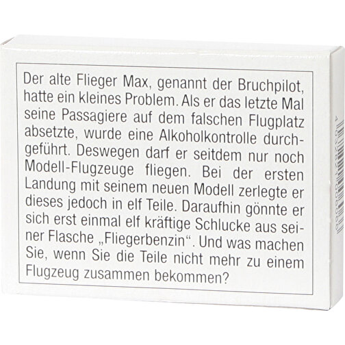 Das Flieger-Puzzle , , 6,50cm x 1,30cm x 5,00cm (Länge x Höhe x Breite), Bild 4