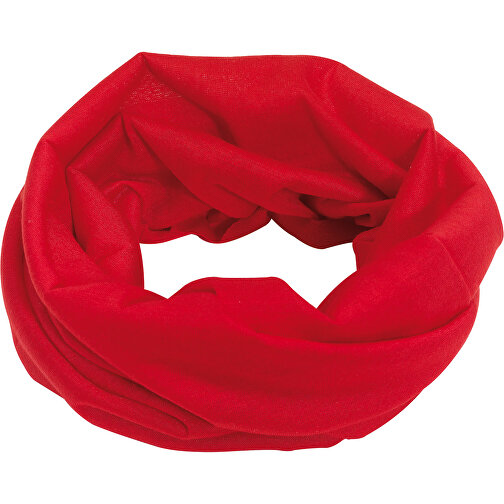 Multifunktionstuch TRENDY , rot, 100% Polyester, 130 g/m², Einheitsgrösse, 24,50cm x 47,00cm (Länge x Breite), Bild 1