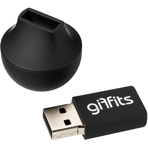 USB Stick ONYX U-II , Promo Effects MB , schwarz MB , 4 GB , Kunststoff MB , 3 - 10 MB/s MB , 5,20cm (Höhe), Bild 2