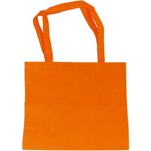 Non Woven Tasche Mit Langen Henkeln , orange, Polypropylen, 41,00cm x 37,00cm (Höhe x Breite), Bild 1