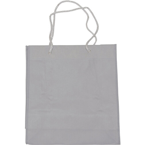 Non Woven Shopping Bag , hell grau, Polypropylen, 11,00cm x 38,50cm x 35,00cm (Länge x Höhe x Breite), Bild 1