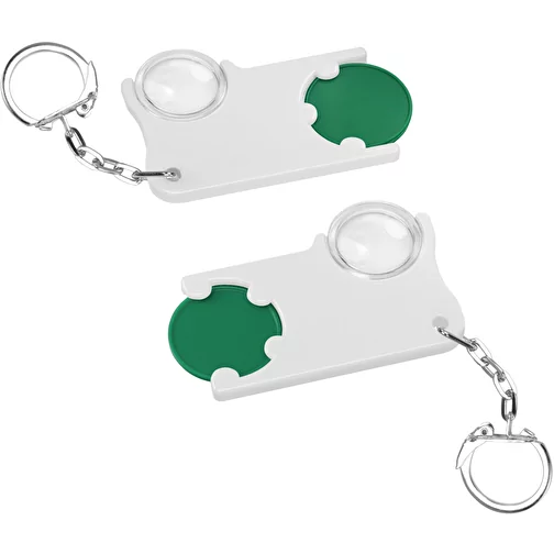 Porte-clés jeton1 € avec loupe, Image 1