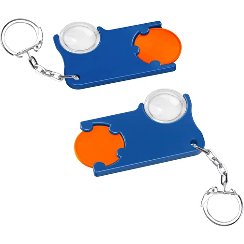 Porte-clés jeton1 € avec loupe, Image 1
