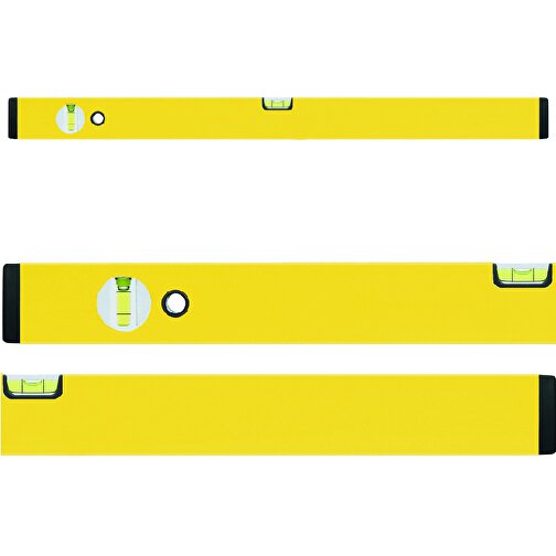 Wasserwaage Promostar 80 Cm , gelb, ALU, 80,00cm x 2,20cm x 5,00cm (Länge x Höhe x Breite), Bild 1