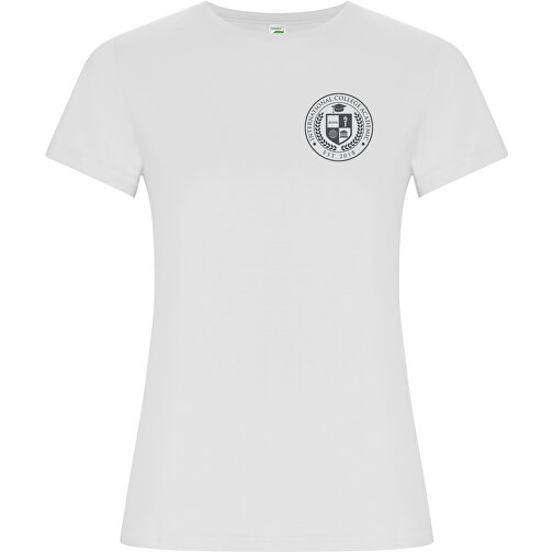 Golden T-Shirt Für Damen , weiß, Single jersey Strick 100% Bio Baumwolle, 160 g/m2, L, , Bild 2
