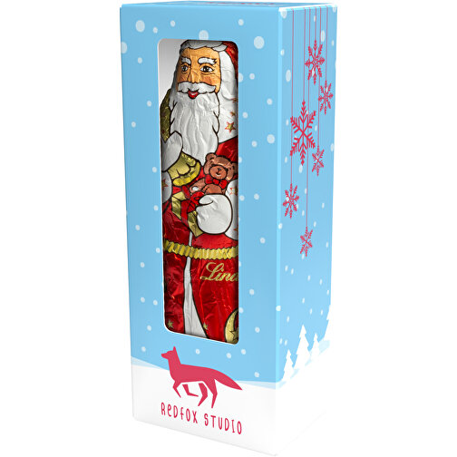 Babbo Natale di cioccolato Lindt in scatola promozionale, Immagine 1