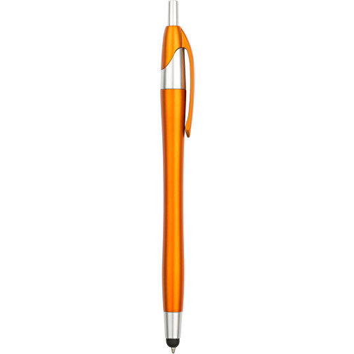 Kugelschreiber Touchpen Wave , Promo Effects, orange, Kunststoff, 14,60cm (Länge), Bild 2