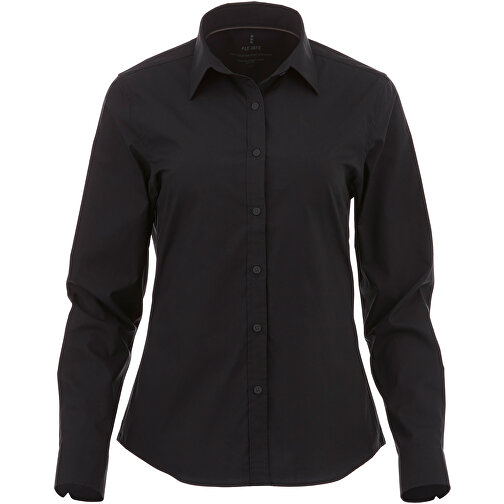 Hamell Langärmlige Bluse , schwarz, Poplin-Gewebe 97% Baumwolle, 3% Elastan, 118 g/m2, S, , Bild 6