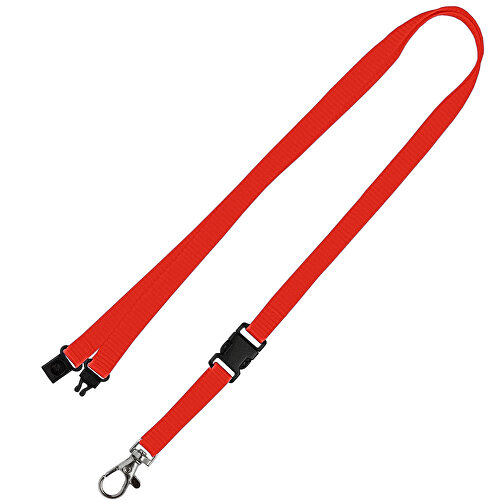 Schlüsselband Standard , Promo Effects, rot, Polyester, 105,00cm x 1,00cm (Länge x Breite), Bild 1