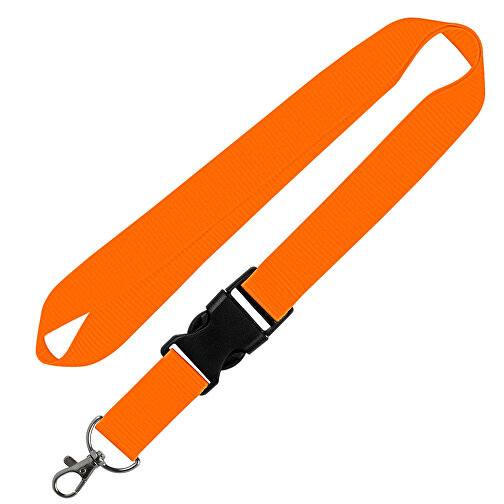 Schlüsselband Standard , Promo Effects, orange, Polyester, 105,00cm x 2,50cm (Länge x Breite), Bild 1