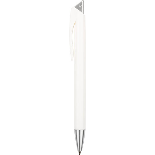Kugelschreiber Roxi Color , Promo Effects, weiß, Kunststoff, 14,10cm (Länge), Bild 2