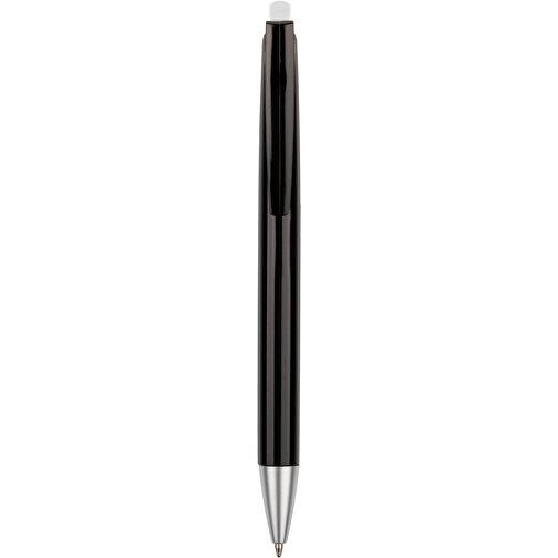 Kugelschreiber Roxi Schwarz , Promo Effects, schwarz / weiß, Kunststoff, 14,10cm (Länge), Bild 4