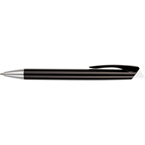 Kugelschreiber Roxi Schwarz , Promo Effects, schwarz / weiß, Kunststoff, 14,10cm (Länge), Bild 7