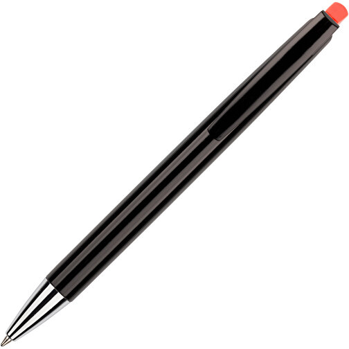 Kugelschreiber Roxi Schwarz , Promo Effects, schwarz / rot, Kunststoff, 14,10cm (Länge), Bild 5