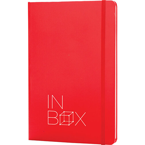 Basic Hardcover Notizbuch A5, Rot , rot, Papier, 1,30cm x 21,00cm (Länge x Höhe), Bild 2