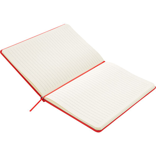 Basic Hardcover Notizbuch A5, Rot , rot, Papier, 1,30cm x 21,00cm (Länge x Höhe), Bild 4