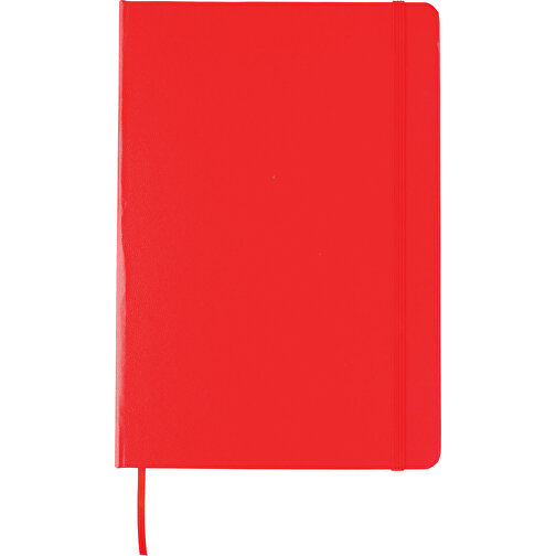 Basic Hardcover Notizbuch A5, Rot , rot, Papier, 1,30cm x 21,00cm (Länge x Höhe), Bild 5