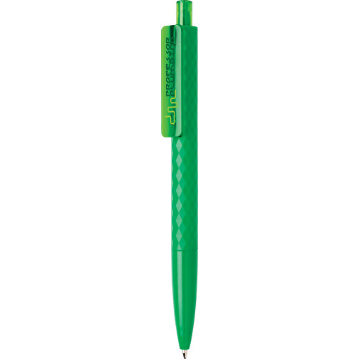 X3 Stift, Grün , grün, ABS, 14,00cm (Höhe), Bild 2