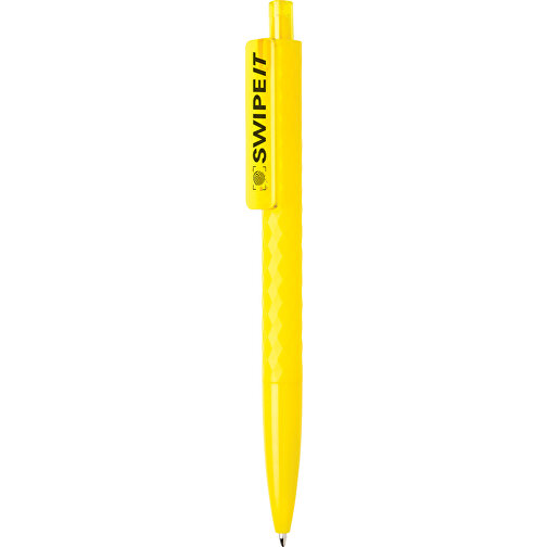X3 Stift, Gelb , gelb, ABS, 14,00cm (Höhe), Bild 2