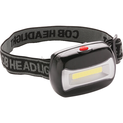 COB Kopflampe, Schwarz , schwarz, ABS, 5,00cm x 4,00cm (Länge x Höhe), Bild 1