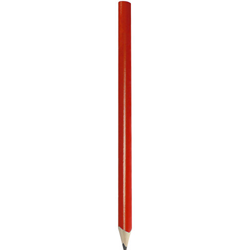 Zimmermannsbleistift, 24 Cm, Oval , rot, Holz, 24,00cm x 0,70cm x 1,20cm (Länge x Höhe x Breite), Bild 1