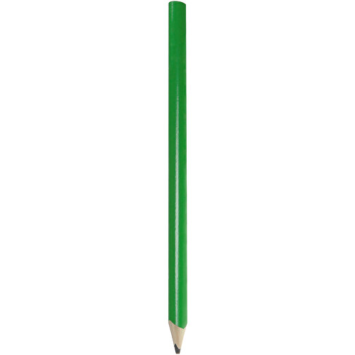 Zimmermannsbleistift, 24 Cm, Oval , grün, Holz, 24,00cm x 0,70cm x 1,20cm (Länge x Höhe x Breite), Bild 1