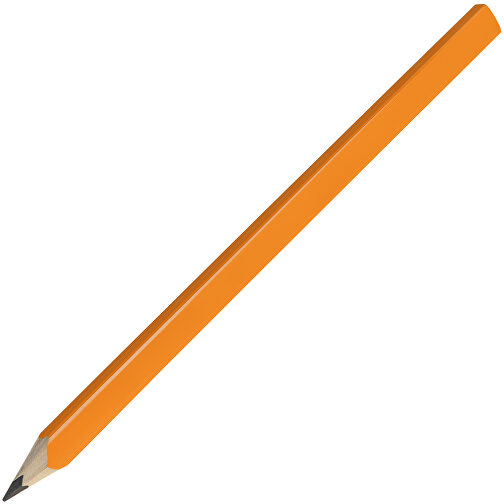 Zimmermannsbleistift, 24 Cm, Eckig-oval , orange, Holz, 24,00cm x 0,70cm x 1,20cm (Länge x Höhe x Breite), Bild 2