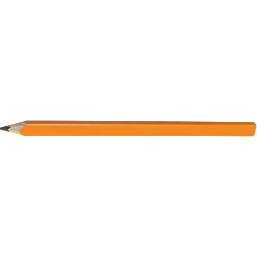 Zimmermannsbleistift, 24 Cm, Eckig-oval , orange, Holz, 24,00cm x 0,70cm x 1,20cm (Länge x Höhe x Breite), Bild 3