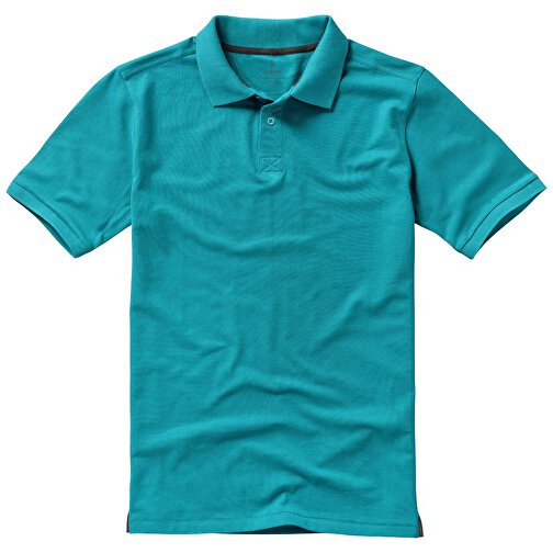 Calgary Poloshirt Für Herren , aquablau, Piqué Strick 100% BCI Baumwolle, 200 g/m2, XL, , Bild 6