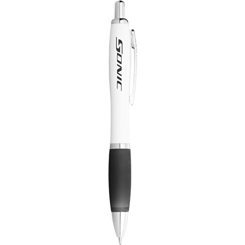 Nash kulepenn med hvit pennekropp og farget gummigrep, Bilde 5