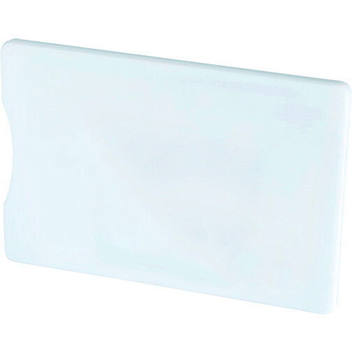RFID Kreditkartenschutz , weiß, ABS Kunststoff, 9,00cm x 0,40cm x 6,20cm (Länge x Höhe x Breite), Bild 1