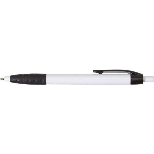 Kugelschreiber Aus Kunststoff Amarantha , weiß, ABS, Plastik, TPR, , Bild 3