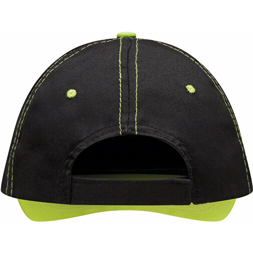 5-Panel-Baseball-Cap SPORTSMAN , gelb, schwarz, 90% Baumwolle, 160 g/m² / 10% Polyester, 130 g/m², 1,00cm (Länge), Bild 4