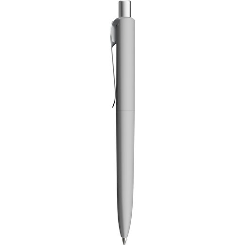 Prodir DS8 PSR Push Kugelschreiber , Prodir, delfingrau/silber satiniert, Kunststoff/Metall, 14,10cm x 1,50cm (Länge x Breite), Bild 2