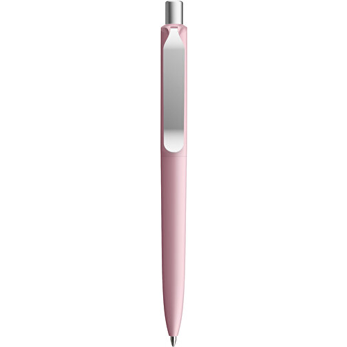 Prodir DS8 PSR Push Kugelschreiber , Prodir, rosé/silber satiniert, Kunststoff/Metall, 14,10cm x 1,50cm (Länge x Breite), Bild 1