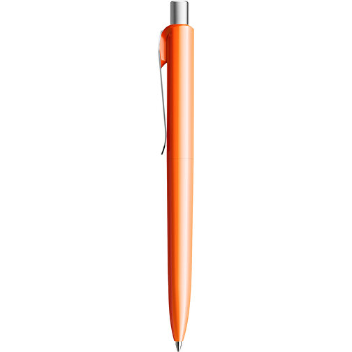 Prodir DS8 PSP Push Kugelschreiber , Prodir, orange/silber satiniert, Kunststoff/Metall, 14,10cm x 1,50cm (Länge x Breite), Bild 2