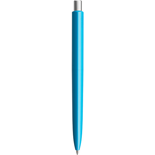 Prodir DS8 PSM Push Kugelschreiber , Prodir, cyanblau/silber satiniert, Kunststoff/Metall, 14,10cm x 1,50cm (Länge x Breite), Bild 3