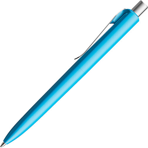 Prodir DS8 PSM Push Kugelschreiber , Prodir, cyanblau/silber satiniert, Kunststoff/Metall, 14,10cm x 1,50cm (Länge x Breite), Bild 4