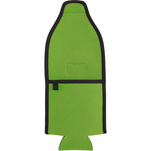 Flaschenhalter COOL HIKING , apfelgrün, SBR / Polyester, 29,00cm x 0,50cm x 11,50cm (Länge x Höhe x Breite), Bild 1