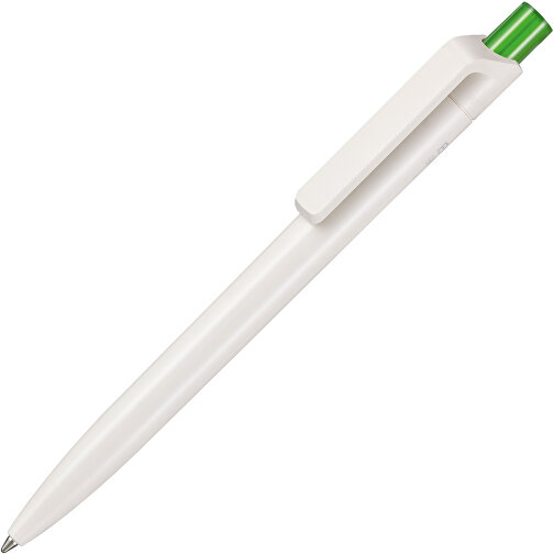 Kugelschreiber BIO-INSIDER , Ritter-Pen, weiß bio/gras grün TR., ABS-Kunststoff, 14,20cm (Länge), Bild 2