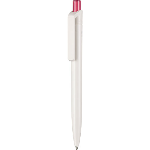 Kugelschreiber BIO-INSIDER , Ritter-Pen, weiss bio/magenta-pink TR/FR, ABS-Kunststoff, 14,20cm (Länge), Bild 1