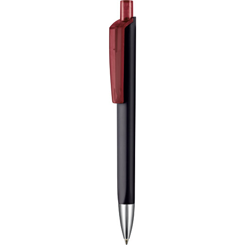 Kugelschreiber TRI-STAR SOFT ST , Ritter-Pen, schwarz/rubin-rot TR/FR, ABS-Kunststoff, 14,00cm (Länge), Bild 1