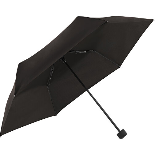 Doppler Regenschirm Hit Mini Flach , doppler, schwarz, Polyester, 23,00cm (Länge), Bild 1