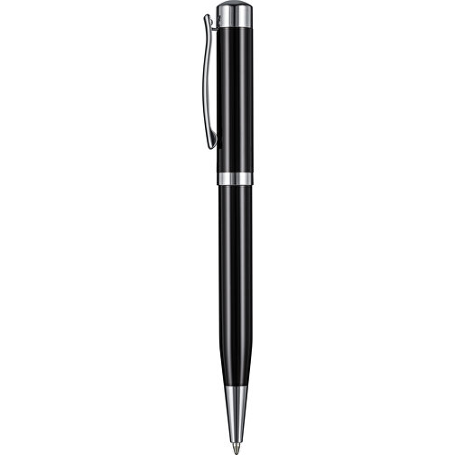 Kugelschreiber FORTUNA SCHWARZ, Incl. 1-er Pen-Box , Ritter-Pen, schwarz, Metall, 13,80cm (Länge), Bild 1